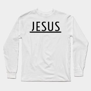 Jesus Name Religious Christian Long Sleeve T-Shirt